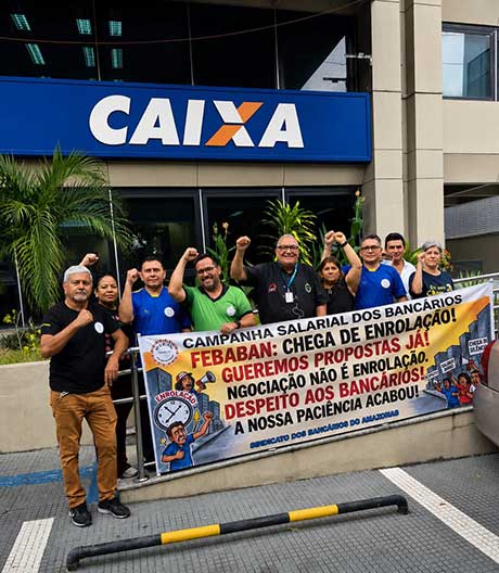 Mobilização dos bancários pela Campanha Salarial