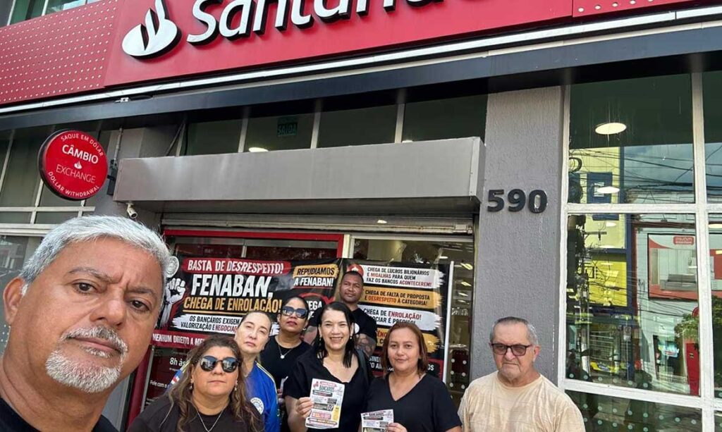 campanha salarial apoio bancários do santander