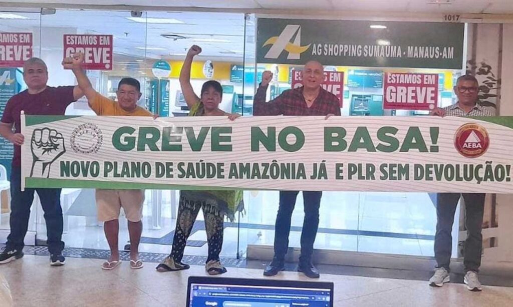 Bancários do Basa seguem em greve